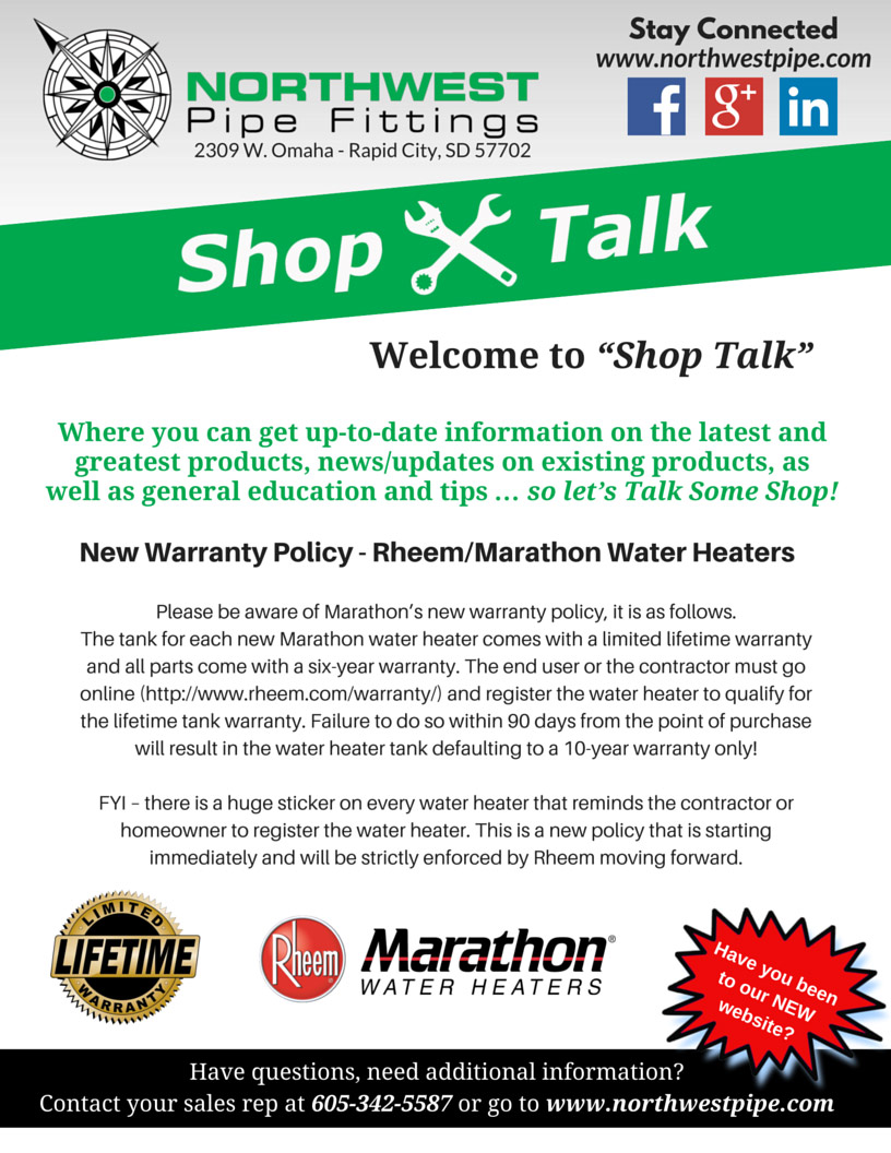 Shop Talk Marathon Warranty
